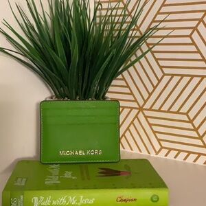 Michael Kors Green Card Holder